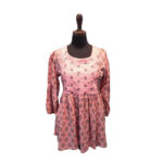 Flower-Print-Pink-Anarkali-Top