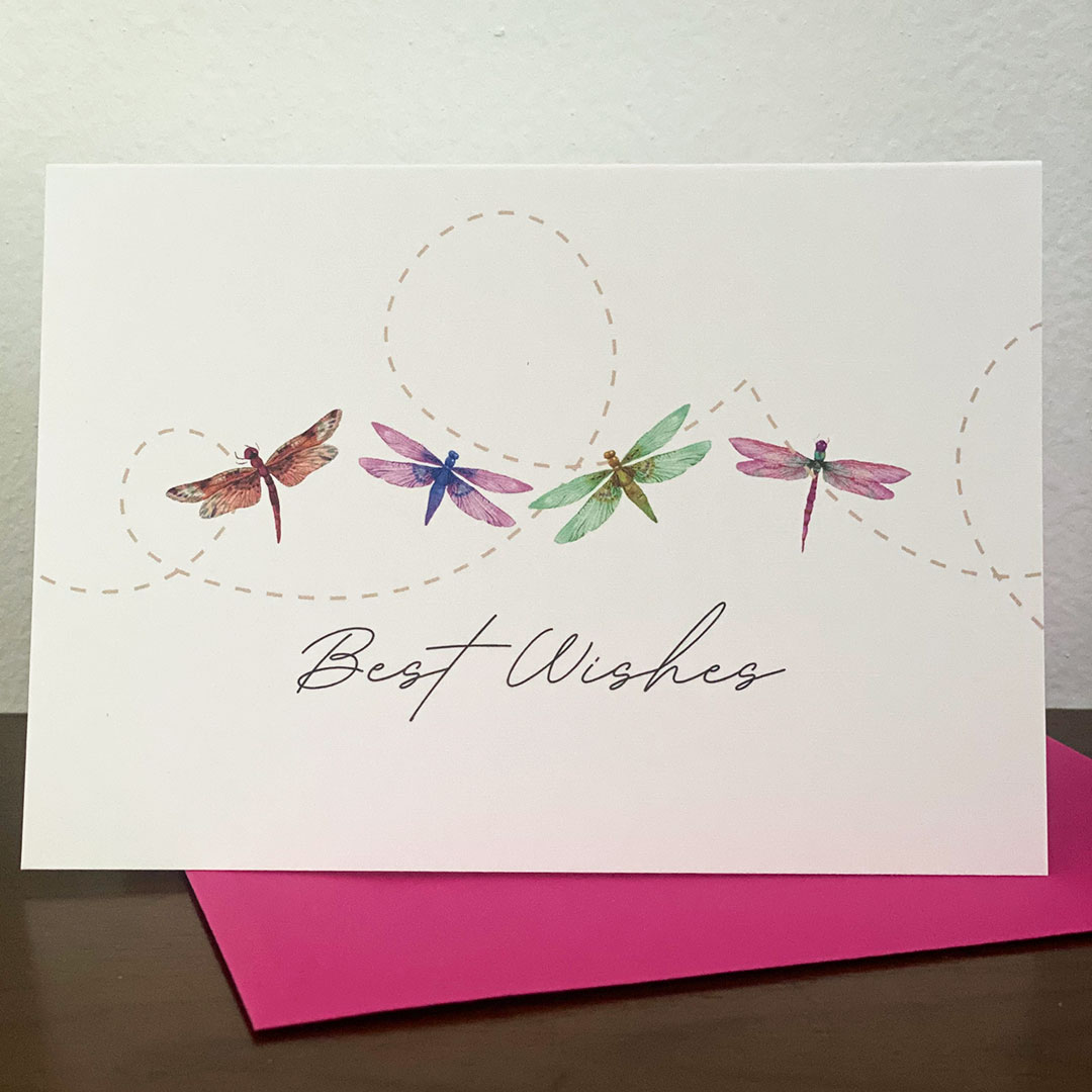 Best wishes dragonflies