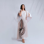 Black-Detailed-Beige-Silk-Kaftan-Front-full-view