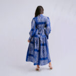 Bohemian-Blue-Dress-Front-Full-view-styled