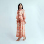 Dreamy-Floral-Brown-Dress—Front-Full-Styling