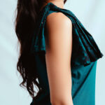 Emarald-One-Shoulder-Bow-Dress—Front