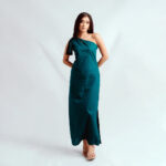 Emarald-One-Shoulder-Bow-Dress—Front