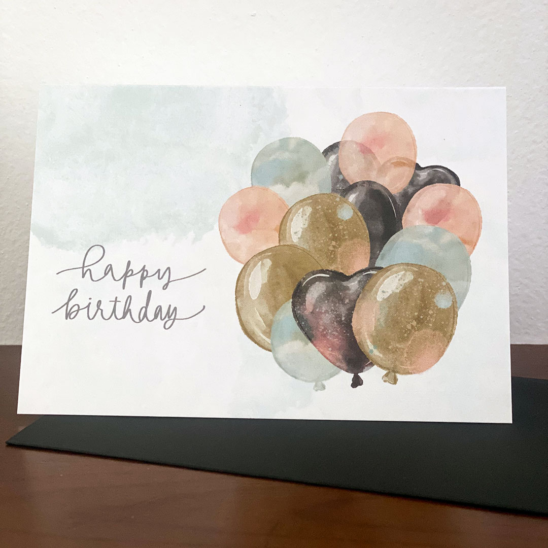 Happy birthday balloons