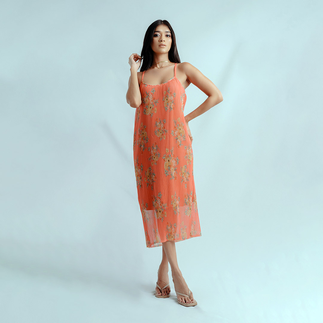 Sunkissed Goddess Pleated Dress
