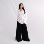 White-Wrap-Top-&-Flowy-Black-Pants—Front
